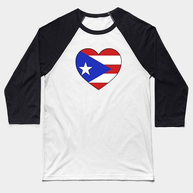 Heart - Puerto Rico Baseball T-Shirt by Tridaak